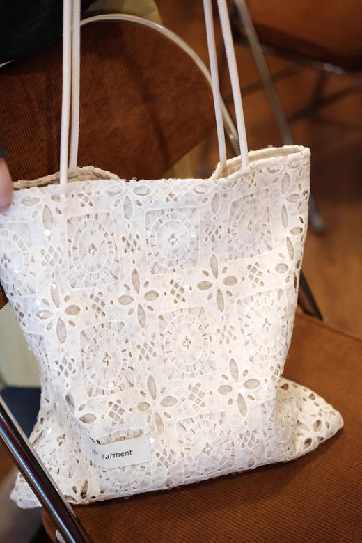 丹麦设计师品牌订单亮片全蕾丝钩花董洁同款包 商品图5