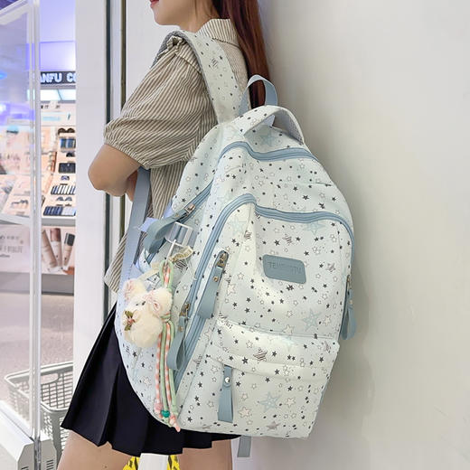 书包初中女生高中生2025新款高颜值大容量中学生双肩包女肩包女孩 商品图1