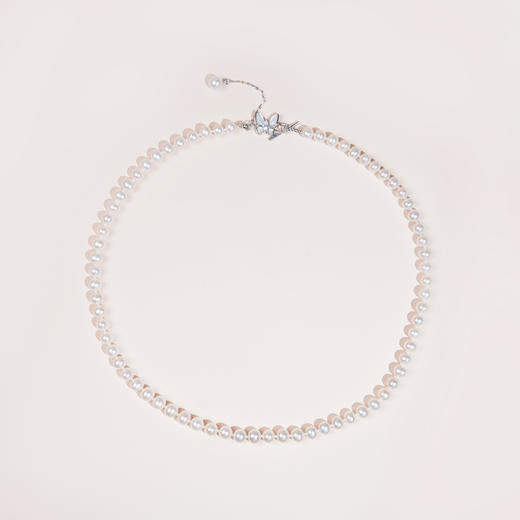 化蝶飞系列 S925银 淡水珍珠项链  5.5-6/6-6.5mm 商品图2