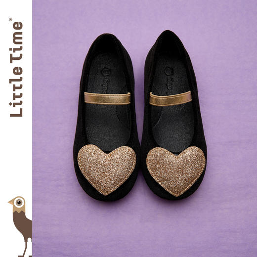 littletime女童皮鞋2025新款儿童洋气玛丽珍鞋女孩银色公主单鞋 商品图4