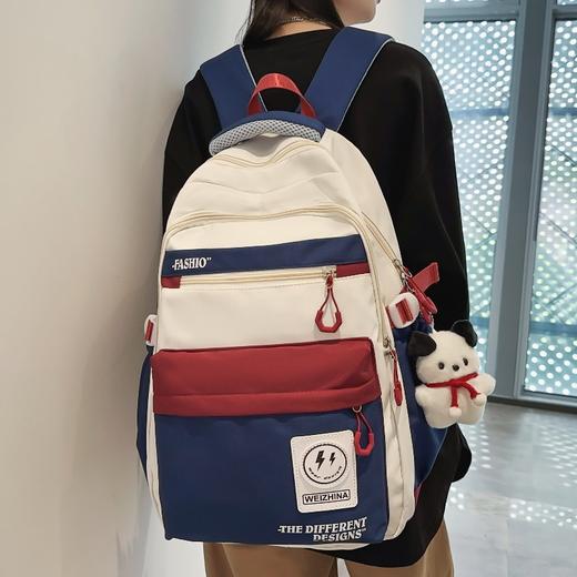 书包女大学生高中生中学生简约双肩包大容量减负男背包潮初中生 商品图0