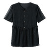 2025夏季新款大码女装天丝短袖上衣时尚洋气宽松显瘦减龄 商品缩略图4