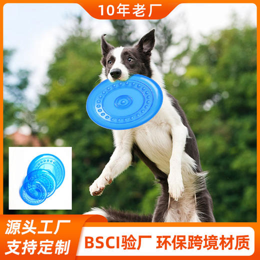 大型犬金毛宠物飞盘玩具tpr柔软耐咬易抛狗狗飞碟 户外训练狗用品 商品图0