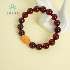 DS925琥珀单圈-缅珀血珀圆珠手串