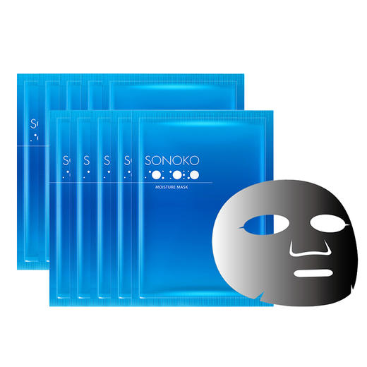 SONOKO 荘能子 保湿面膜 25mL单片*10片组 日本技术中国制造 出芽短梗酶多糖&氧化银技术 商品图2