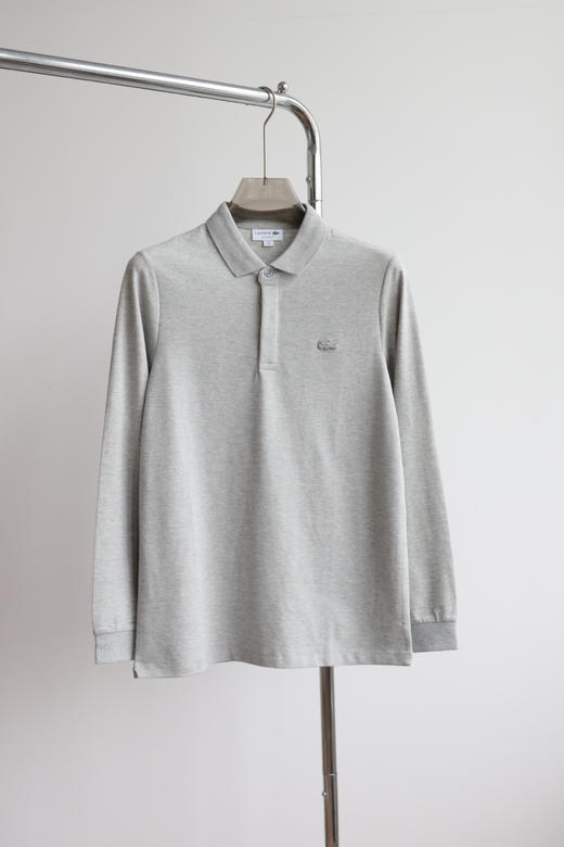 L.A.C 同色标 长袖翻领POLO衫 CX202 商品图7