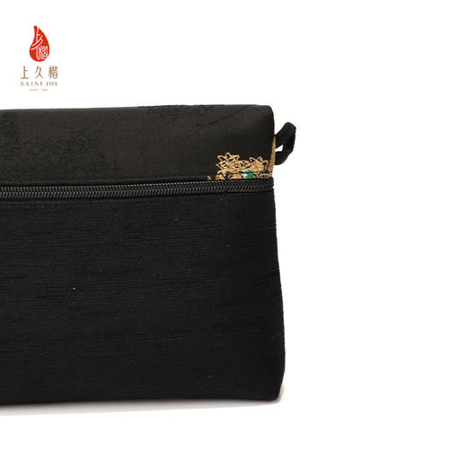 SAINTJOY/上久楷 新中式 女式斜背包 黑金绿蝴蝶  BWS25B1101 商品图2