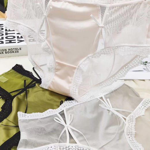 蕾丝系列性感内裤女士纯棉底裆舒适健康纪念日百货门店同款164746423 商品图3