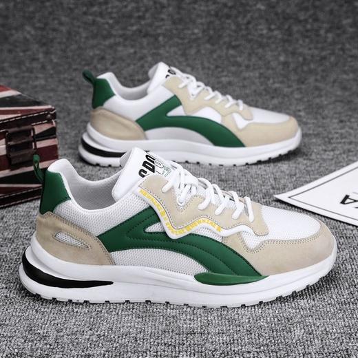 【设计简单，清爽干净！】男鞋秋季透气新款 秋季潮流百搭鞋 运动休闲阿甘 跑步ins老爹潮鞋-QB 商品图7