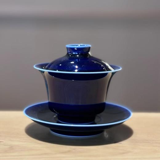 上邦357克+景瓷雍正霁蓝三才盖碗 商品图1