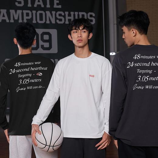 有志者UZIS男士运动长袖篮球服实战宽松透气美式T恤训练休闲[激战 商品图5