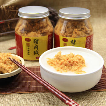 黄金香中华老字号 招牌金丝猪肉绒松500g 烘培寿司青团馅料 儿童零食品 /休闲食品 /肉类零食 /猪肉类 商品图5