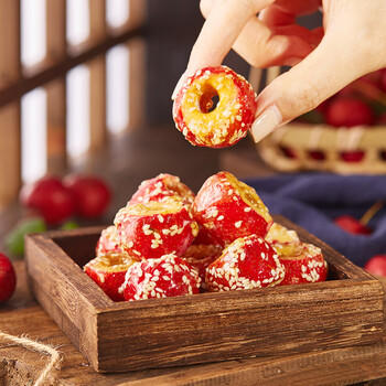 沂蒙公社冻干冰糖山楂球250g整颗空心无核山楂果干酥脆酸甜网红休闲零食 /休闲食品 /蜜饯果干 /山楂制品 商品图4