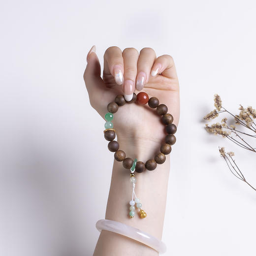 xy0507沉香+南红非洲翠好运纳福手串 商品图8