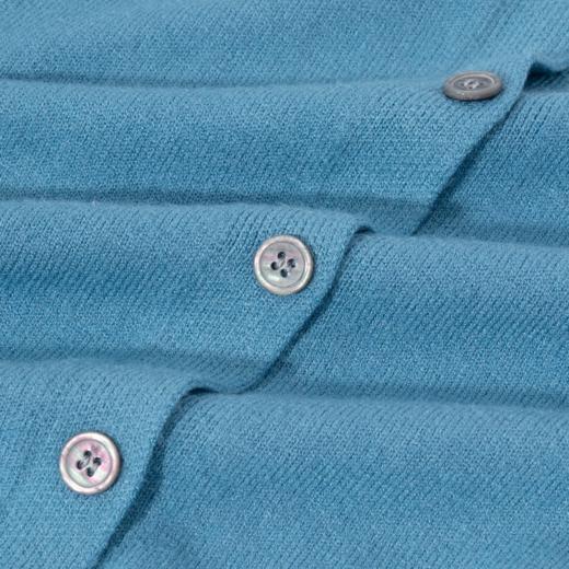 茧墨 亲肤绒简约百搭圆领针织开衫 商品图2