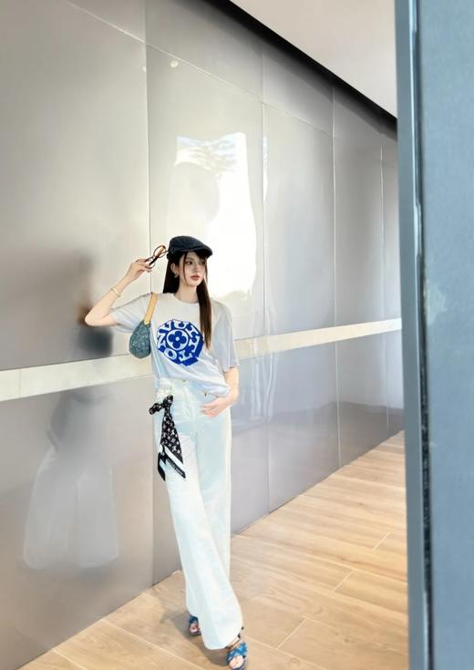 驴家  25ss联名Flower印花字母T恤 男女同款（DY） 商品图1