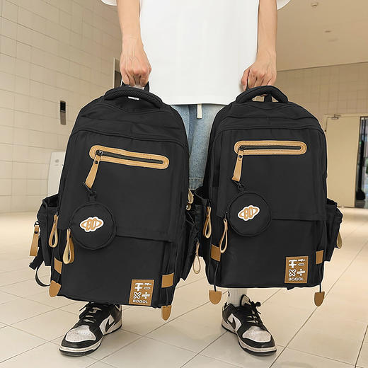 减负护脊 书包初中生中学生男生高中生背包男大容量女双肩包男款 商品图7