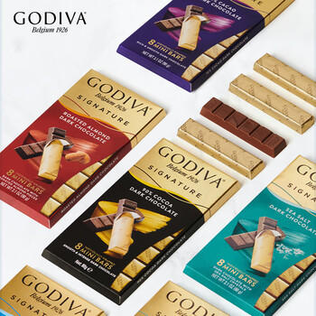 歌帝梵（Godiva）醇享进口海盐黑巧克力90g 出游零食  糖果 休闲零食  独立装 /休闲食品 /巧克力 /黑巧克力 商品图2