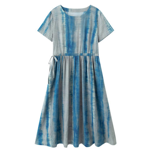 【预售3天】新款女装圆领套头系带腰显瘦连衣裙时尚条纹长裙NYMYZ5109 商品图4