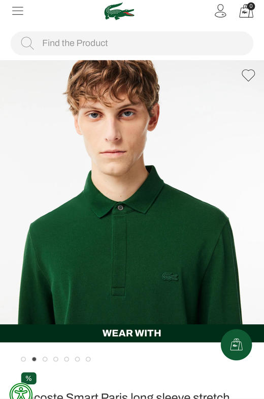 L.A.C 同色标 长袖翻领POLO衫 CX202 商品图1