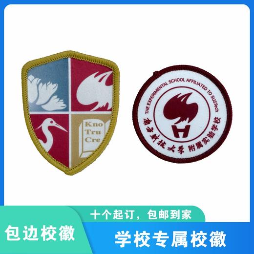 通版深圳市南方科技大学附属实验学校包边小学初中圆形盾牌缝烫51 商品图0