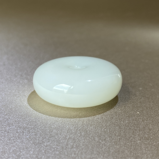 和田玉（白玉）俄料挂件--平安扣/31-32mm
