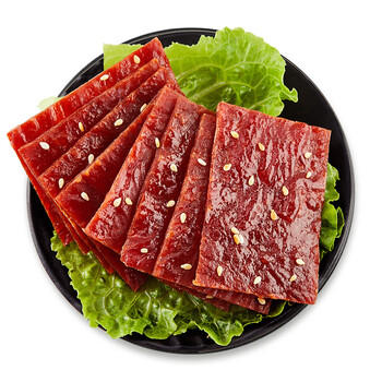 来伊份居司令白芝麻猪肉脯200g高蛋白手撕肉片肉干肉脯即食解馋休闲零食 /休闲食品 /肉类零食 /猪肉类 商品图4