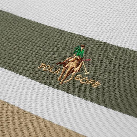 男士POLO衫夏季新款高品质精美绣花条纹短袖上衣    PSL-PSL7397 商品图5