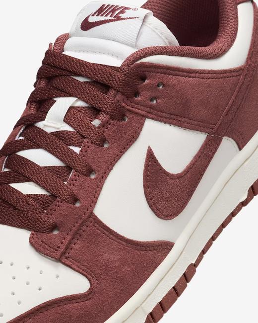 居然有折！Nike 耐克Dunk Low女鞋 复古墨绿砖红麂皮拼色 只要￥750直邮到手 商品图9