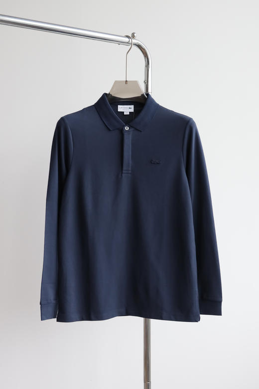 L.A.C 同色标 长袖翻领POLO衫 CX202 商品图5