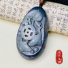 和田玉青花-莲年有鱼 商品缩略图0