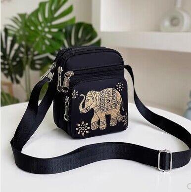 女2025新款防水牛津布单肩斜挎包韩版百搭多层手机零钱包迷你小包 商品图0