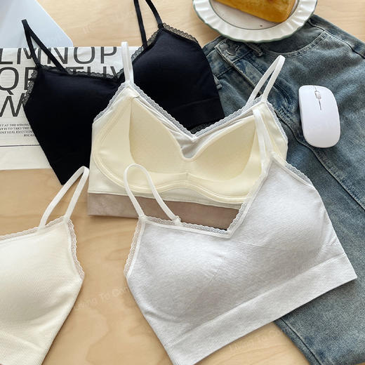 少女风蕾丝小花边裹胸内衣无钢圈纪念日百货门店同款164493788 商品图0