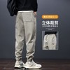 秋款上新！【日系设计，束脚宽松运动！】男士裤子秋冬款 日系束脚宽松运动抽绳卫裤 加绒加厚保暖休闲长裤子-QB 商品缩略图1