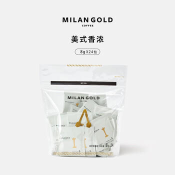 金米兰（MILANGOLD）纯黑咖啡粉 美式香浓挂耳咖啡滤挂式新鲜深烘现磨 24包 /水饮冲调 /咖啡 /挂耳咖啡 商品图0