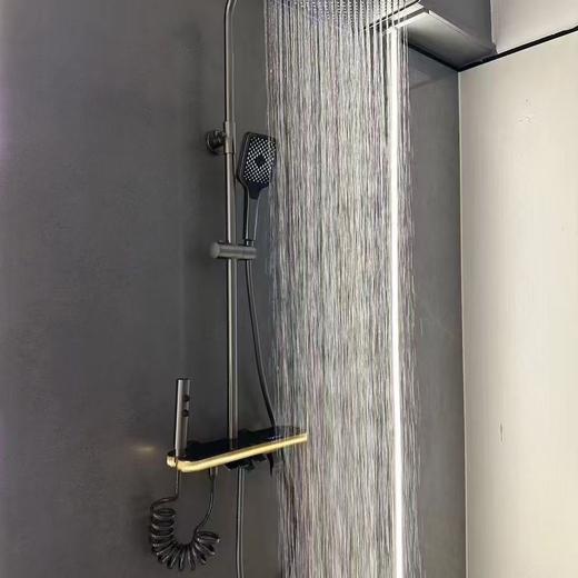 6036卡蜜拉全铜数显钢琴花洒-枪灰 商品图6