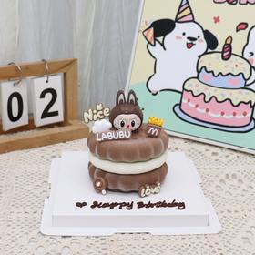 labubu emoji冰淇淋蛋糕