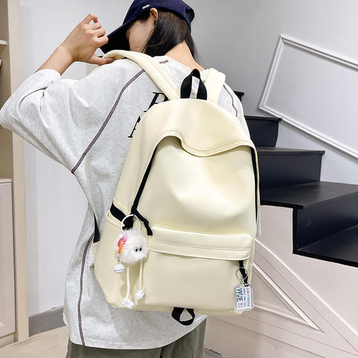 双肩包大容量旅行背包男士简约女休闲日系初中生高中大学生书包男 商品图0