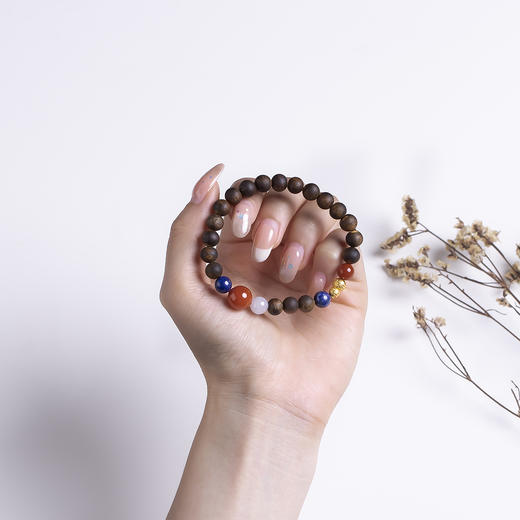 xy0505沉香+南红翡翠青金石葫芦手串 商品图8