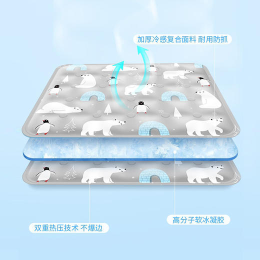 狗窝夏季凉窝宠物冰垫 升级款狗狗冰窝防撕咬睡垫凉席宠物凉垫 商品图3