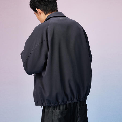 NPC潮牌拉链口袋翻领夹克男老钱机能风休闲秋季新款NP57TJ04 商品图3