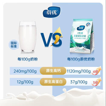VALIO蔚优 0乳糖牛奶粉 高钙脱脂奶粉700g 高蛋白学生成人奶粉 /水饮冲调 /成人奶粉 /全家营养牛奶粉 商品图2