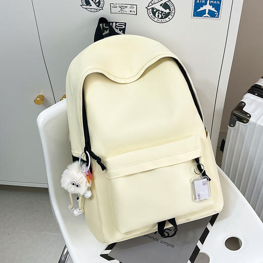 双肩包大容量旅行背包男士简约女休闲日系初中生高中大学生书包男 商品图7