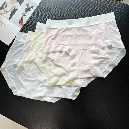 luの！一组4条！78欧！老客B入~！10A级桑蚕丝抑菌内裤 商品图11