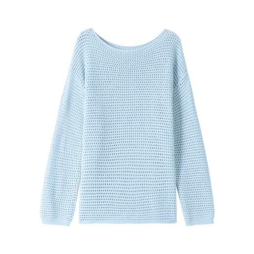 CC27-1787-158镂空毛衣女秋季宽松外穿针织衫2025新款早秋休闲打底衫气质罩衫潮 商品图4