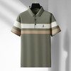 男士POLO衫夏季新款高品质精美绣花条纹短袖上衣    PSL-PSL7397 商品缩略图0