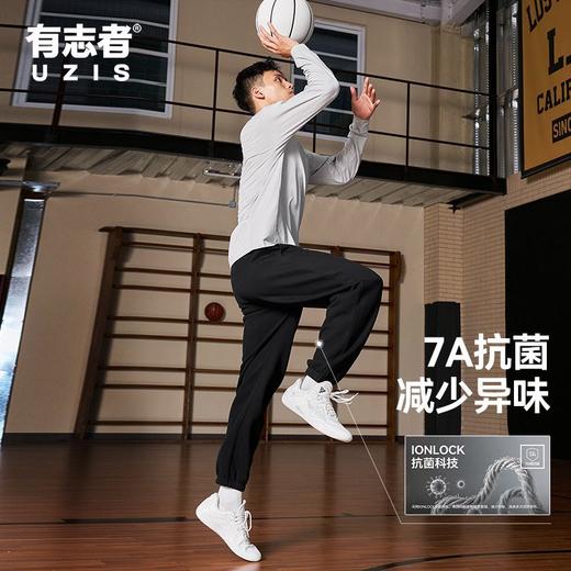 有志者UZIS篮球运动长裤男士针织休闲跑步直筒裤秋冬宽松新款勋章 商品图4