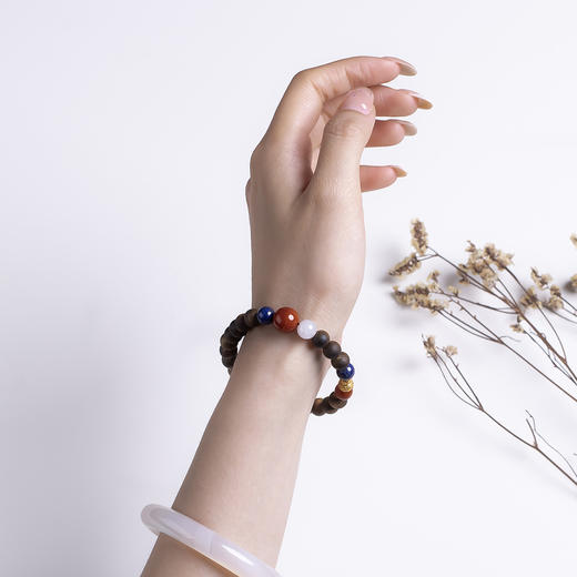 xy0505沉香+南红翡翠青金石葫芦手串 商品图9