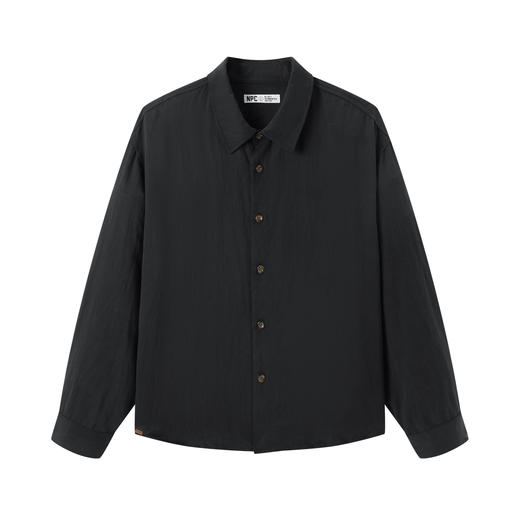 NPC潮牌【莱赛尔】亚麻混纺宽松落肩衬衫男立体剪裁秋季新NP57SH19 商品图5