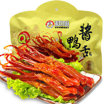 初旭食品（chuxufood） 温州酱鸭舌218g 卤香味 温州特产肉脯 特产休闲零食小吃  /休闲食品 /肉类零食 /鸭肉类 商品图1